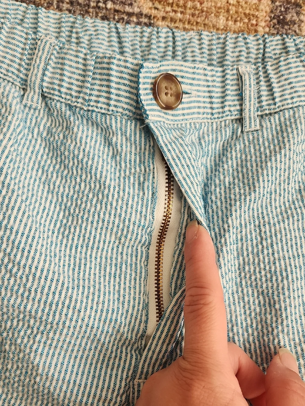 CHUBBIES Men's Bushwood Seersucker Shorts Size Medium - Picture 4 of 13